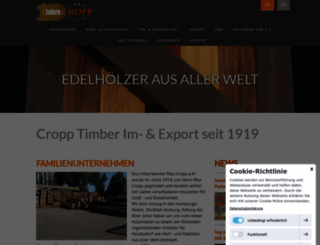 cropp-timber.com screenshot