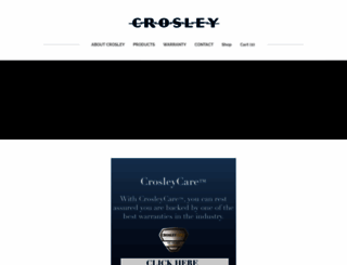 crosley.com screenshot