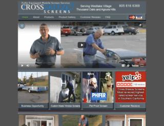 cross-breeze-screens.com screenshot