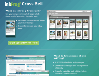 cross-sell.inkfrog.com screenshot