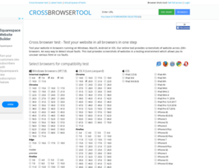 crossbrowsertool.com screenshot