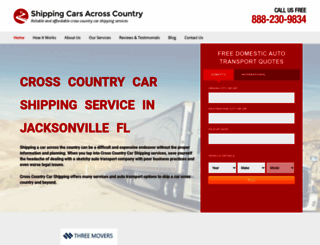 crosscountrycarshipping.com screenshot
