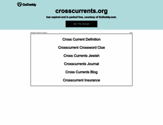 crosscurrents.org screenshot