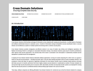 crossdomainsolutions.com screenshot