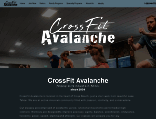 crossfitavalanche.com screenshot
