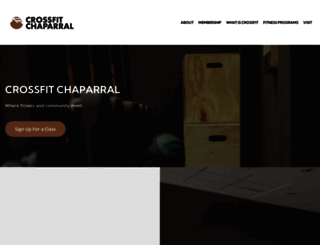 crossfitchaparral.com screenshot