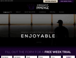 crossfitimmense.com screenshot