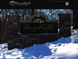 crossingvineyards.com screenshot