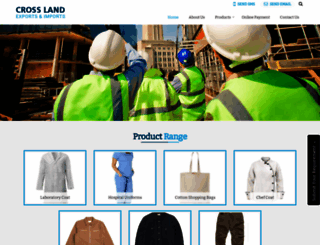 crosslandexim.in screenshot
