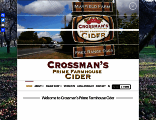 crossmanscider.co.uk screenshot