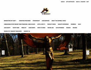 crossofstbenedict.com screenshot