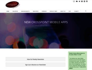 crosspointbangor.com screenshot