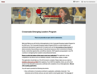 crossroadsemergingleadersprogram.submittable.com screenshot