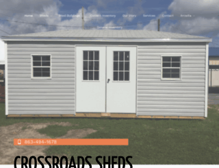 crossroadsheds.com screenshot