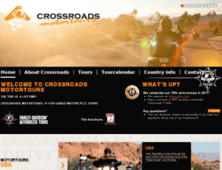 crossroadsmotortours.com screenshot