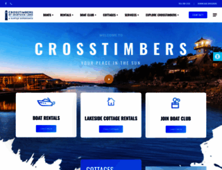 crosstimbersmarina.com screenshot
