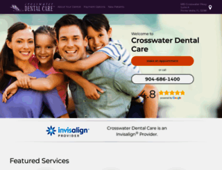 crosswaterdentalcare.com screenshot