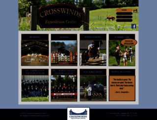 crosswindsequestrian.com screenshot