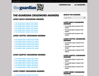 crosswordanswers.co.uk screenshot