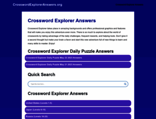 crosswordexploreranswers.org screenshot