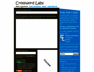 crosswordlabs.com screenshot