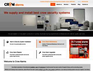 crowalarms.com.au screenshot