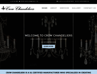 crowchandeliers.com screenshot