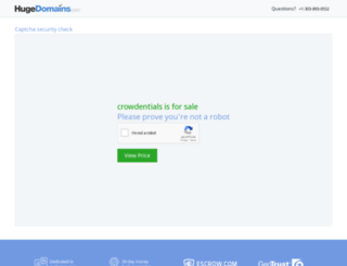 crowdentials.com screenshot