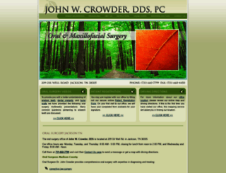 crowderoralsurgery.com screenshot