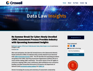 crowelldatalaw.com screenshot