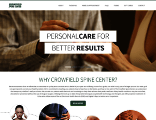 crowfieldspinecenter.com screenshot