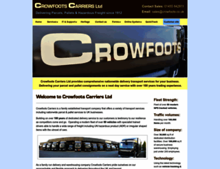 crowfootscarriers.co.uk screenshot