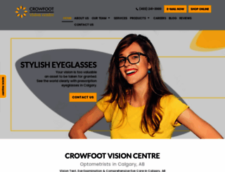 crowfootvisioncentre.ca screenshot