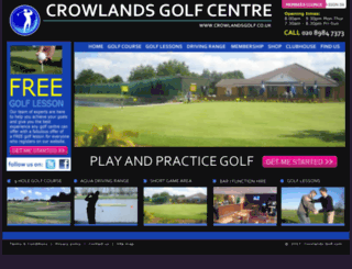 crowlandsgolf.com screenshot