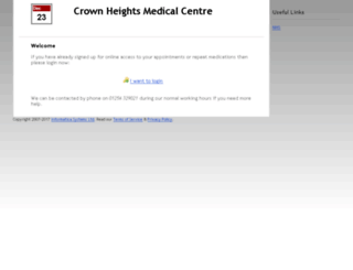 crown-heights-medical-centre.appointments-online.co.uk screenshot