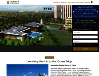 crown-taloja.lodha-realty.com screenshot