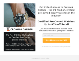 crownandcaliber-email.instapage.com screenshot
