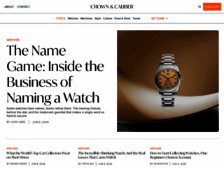 crownandcaliber.com screenshot