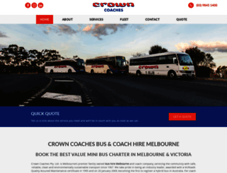 crowncoaches.com.au screenshot