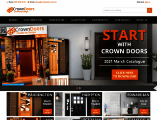 crowndoors.com.au screenshot