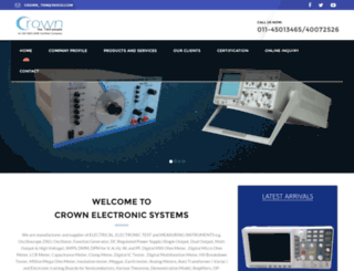 crownelectronicsystems.com screenshot