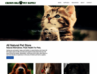 crownhillpet.com screenshot