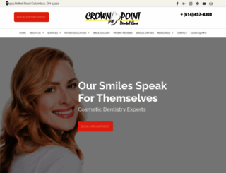 crownpointdental.com screenshot