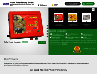 crownpowerfencingsystems.com screenshot