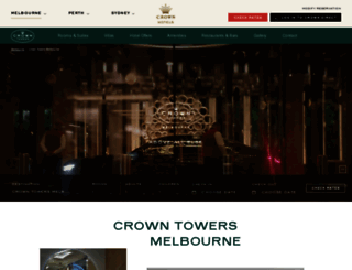 crowntowersmelbourne.com.au screenshot