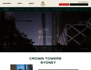 crowntowerssydney.com.au screenshot
