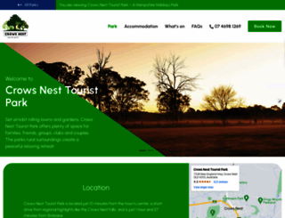 crowsnestcaravanpark.com.au screenshot