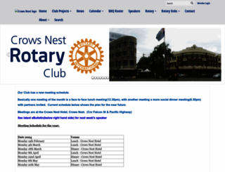 crowsnestrotary.org.au screenshot