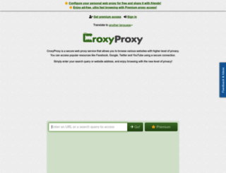croxyproxy.com screenshot