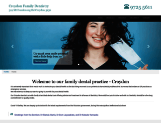 croydonfamilydentistry.com.au screenshot